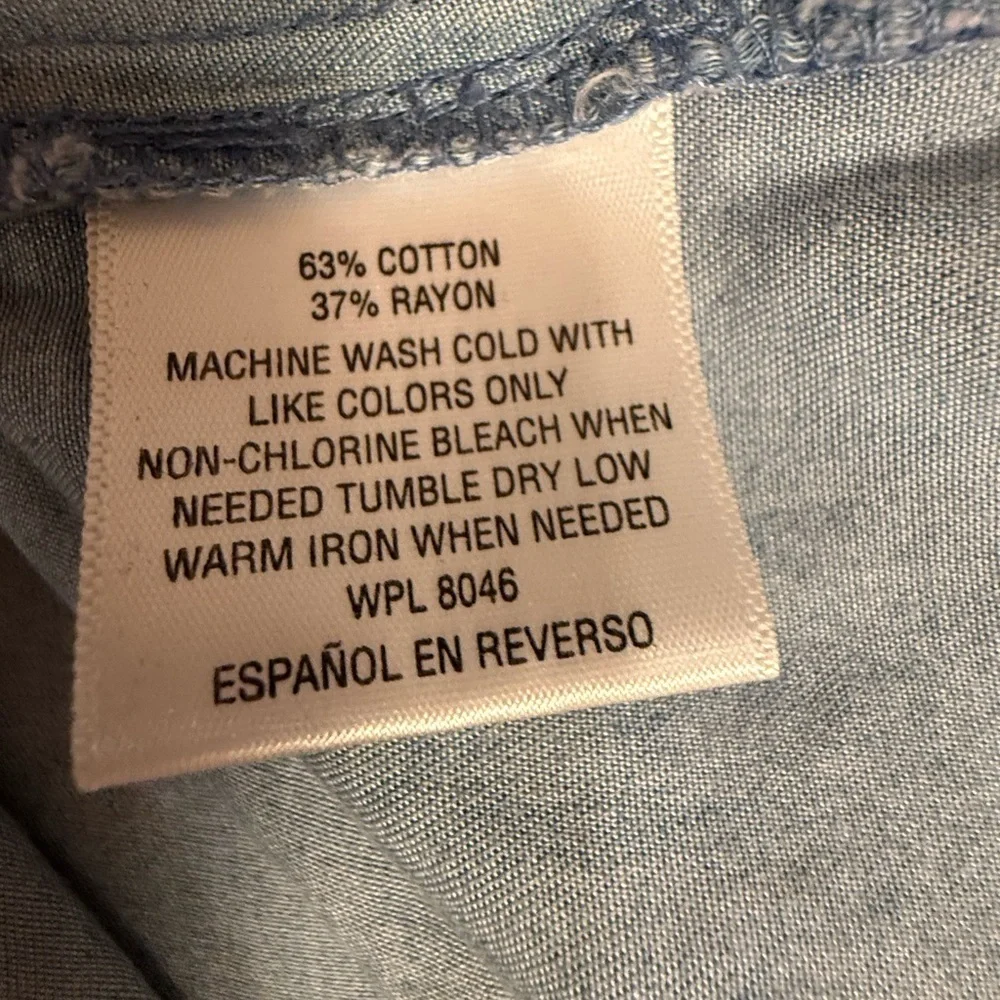 Style & Co. Blue Denim Shirt